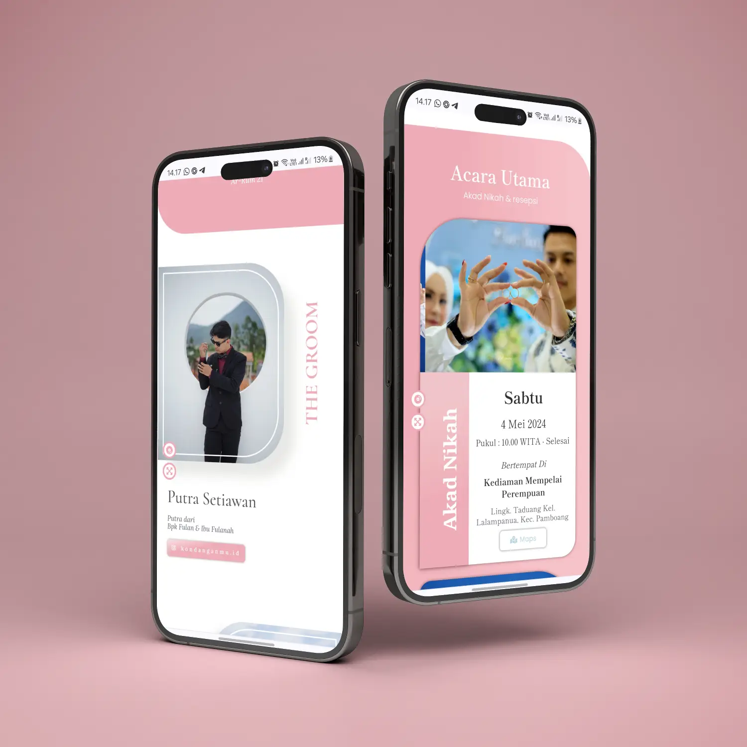 Luxury 10 - Pink & White